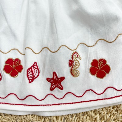 Conjunto Praiano Vermelho e Off